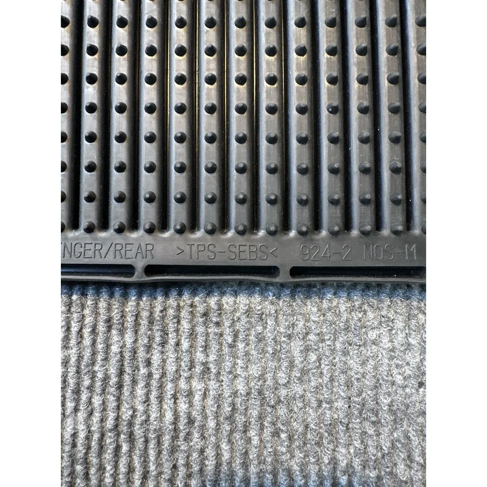 2007-2013 OEM factory Chevrolet Silverado, or GMC Sierra Rubber Rear Floor Mats